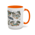 Rotorua Geothermal Mug, New Zealand Travel Souvenir, Bucket List Gift, Accent Ceramic Coffee Mug 11oz 15oz