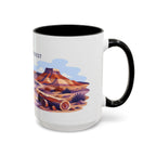 Petrified Forest National Park Coffee Mug | Solid Color Block Park Souvenir | 11oz 15oz Accent Mug