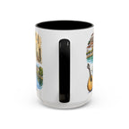 Coimbra Illustrated Travel Mug | City Souvenir Accent Coffee Mug | 11oz 15oz Ceramic Cup