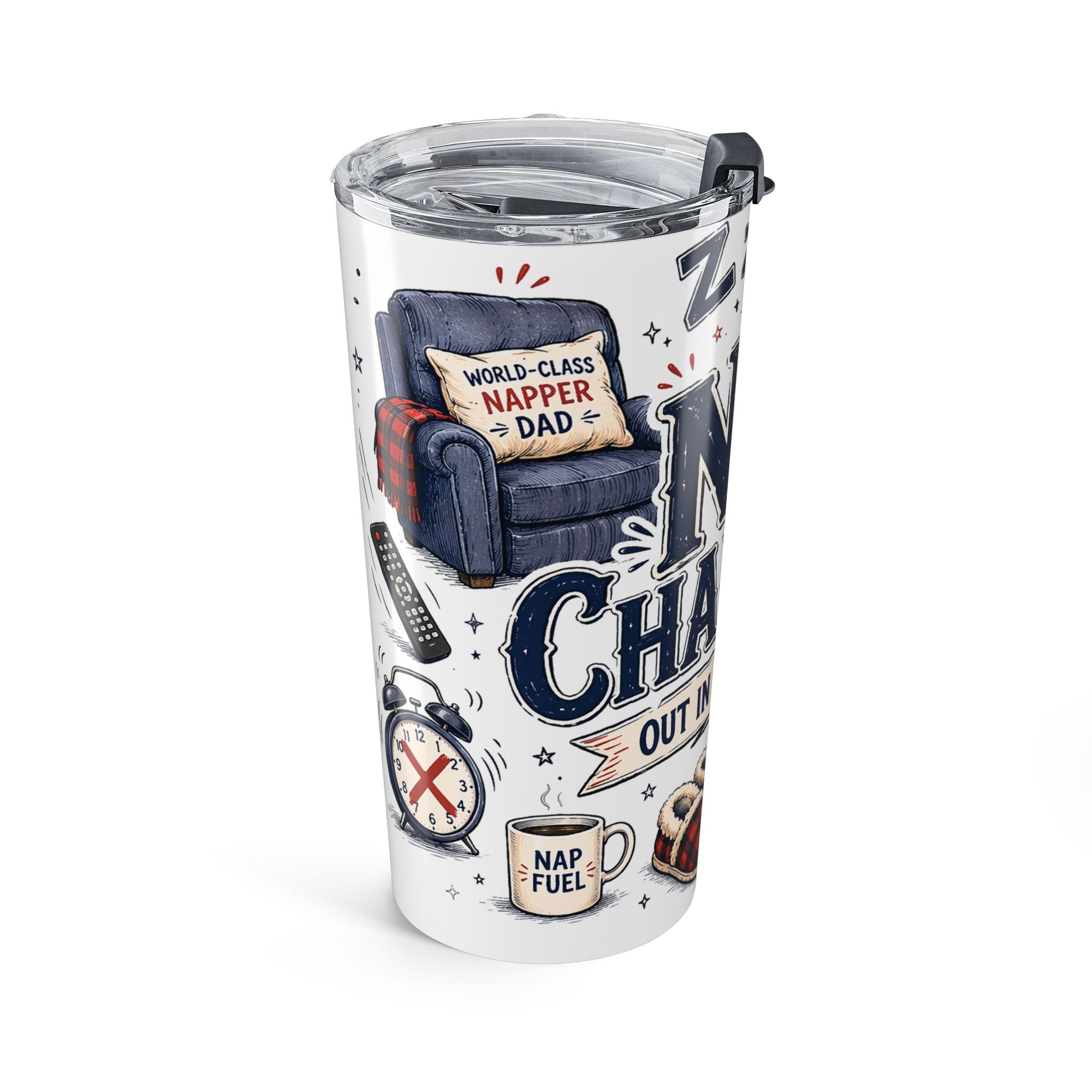 Nap Champion 20oz Tumbler | Father's Day Gift for Dad | Insulated Stainless Steel Travel Cup