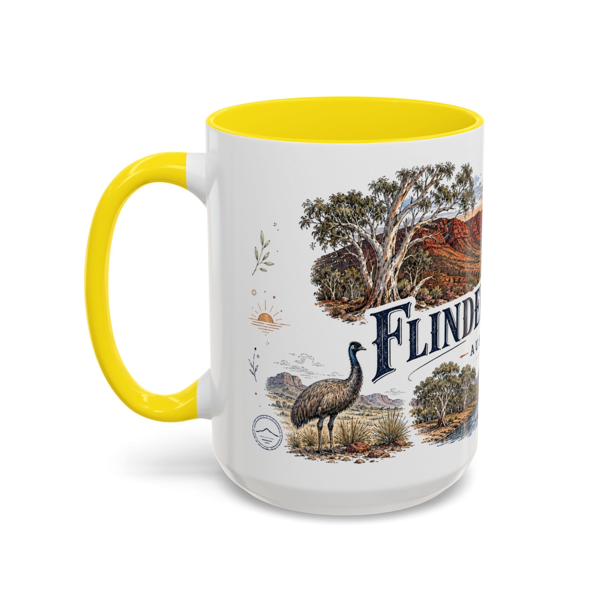 Flinders Ranges Mug, Australia Travel Souvenir, Bucket List Gift, Accent Ceramic Coffee Mug 11oz 15oz