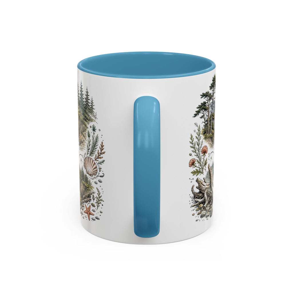 Oregon Coast Mug, Pacific Northwest Travel Souvenir, Bucket List Gift, Accent Ceramic Coffee Mug 11oz 15oz