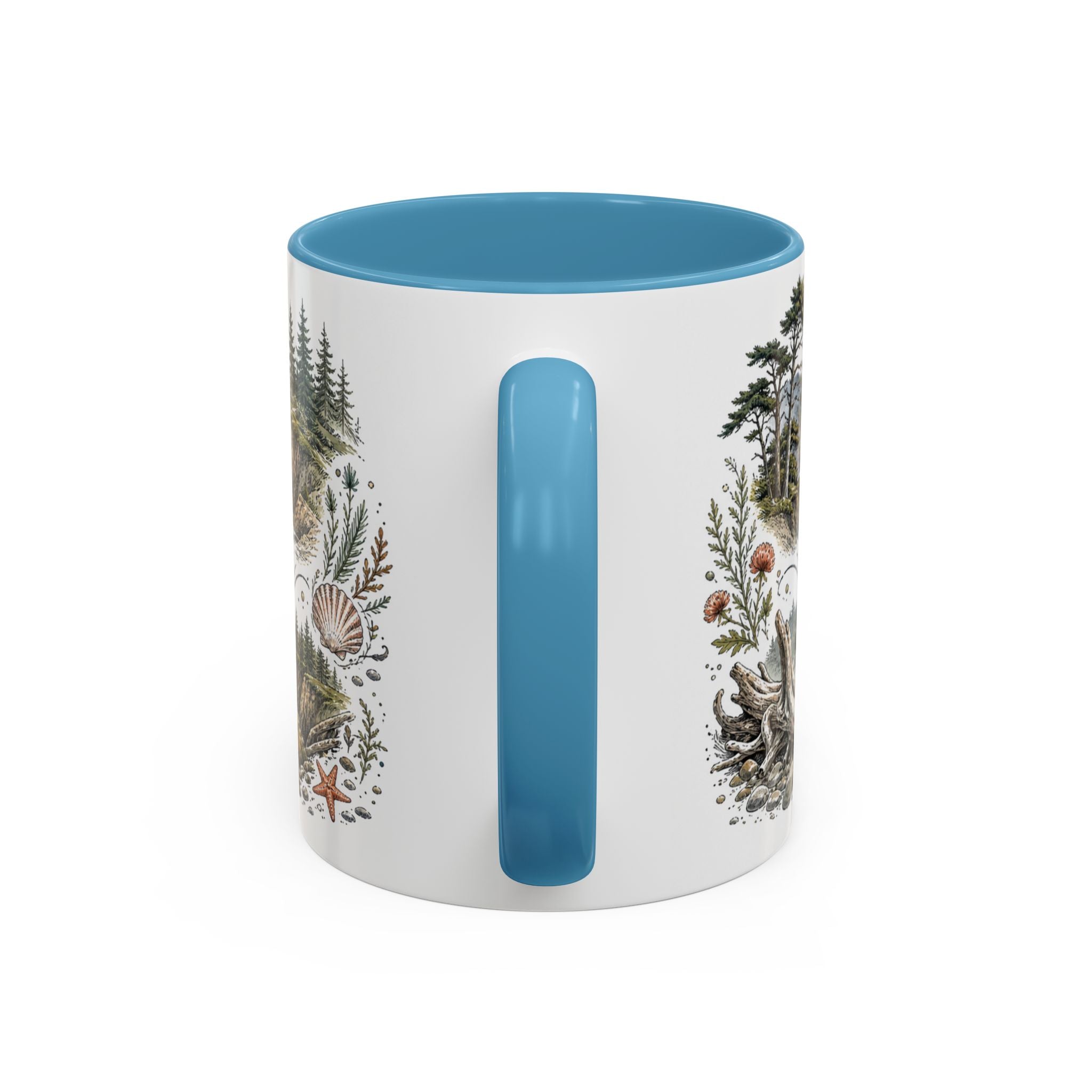 Oregon Coast Mug, Pacific Northwest Travel Souvenir, Bucket List Gift, Accent Ceramic Coffee Mug 11oz 15oz