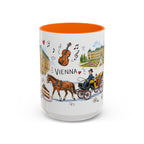 Vienna Travel Mug | European City Souvenir Accent Coffee Mug | 11oz 15oz Ceramic Cup
