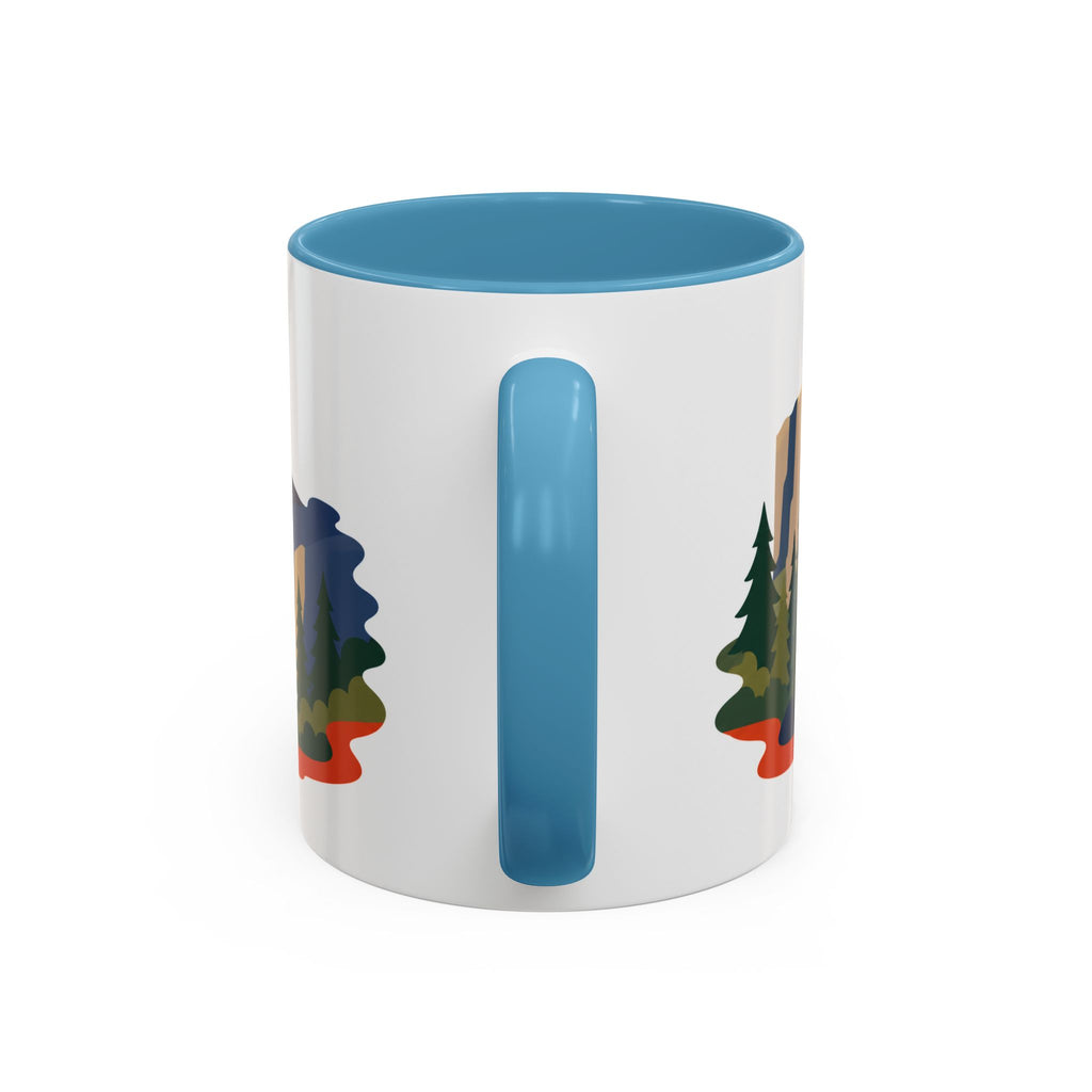 Yosemite Coffee Mug | Travel Destination Souvenir Gift | Accent Color Ceramic 11oz 15oz