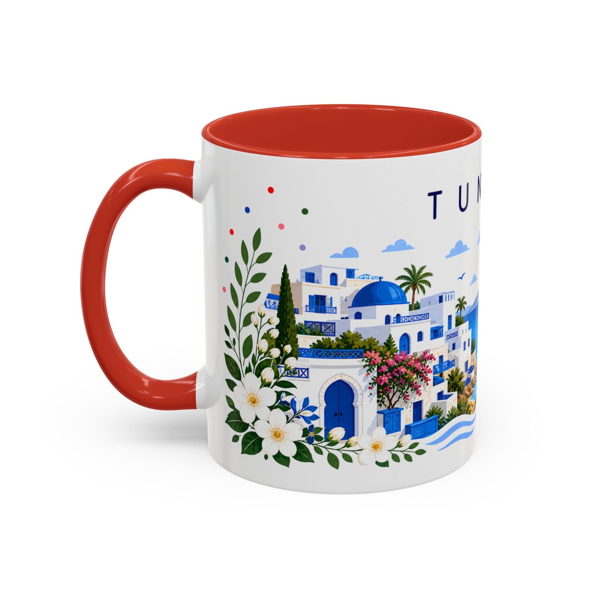 Tunisia Coffee Mug | Travel Souvenir Accent Mug | Place Gift Ceramic Cup 11oz 15oz