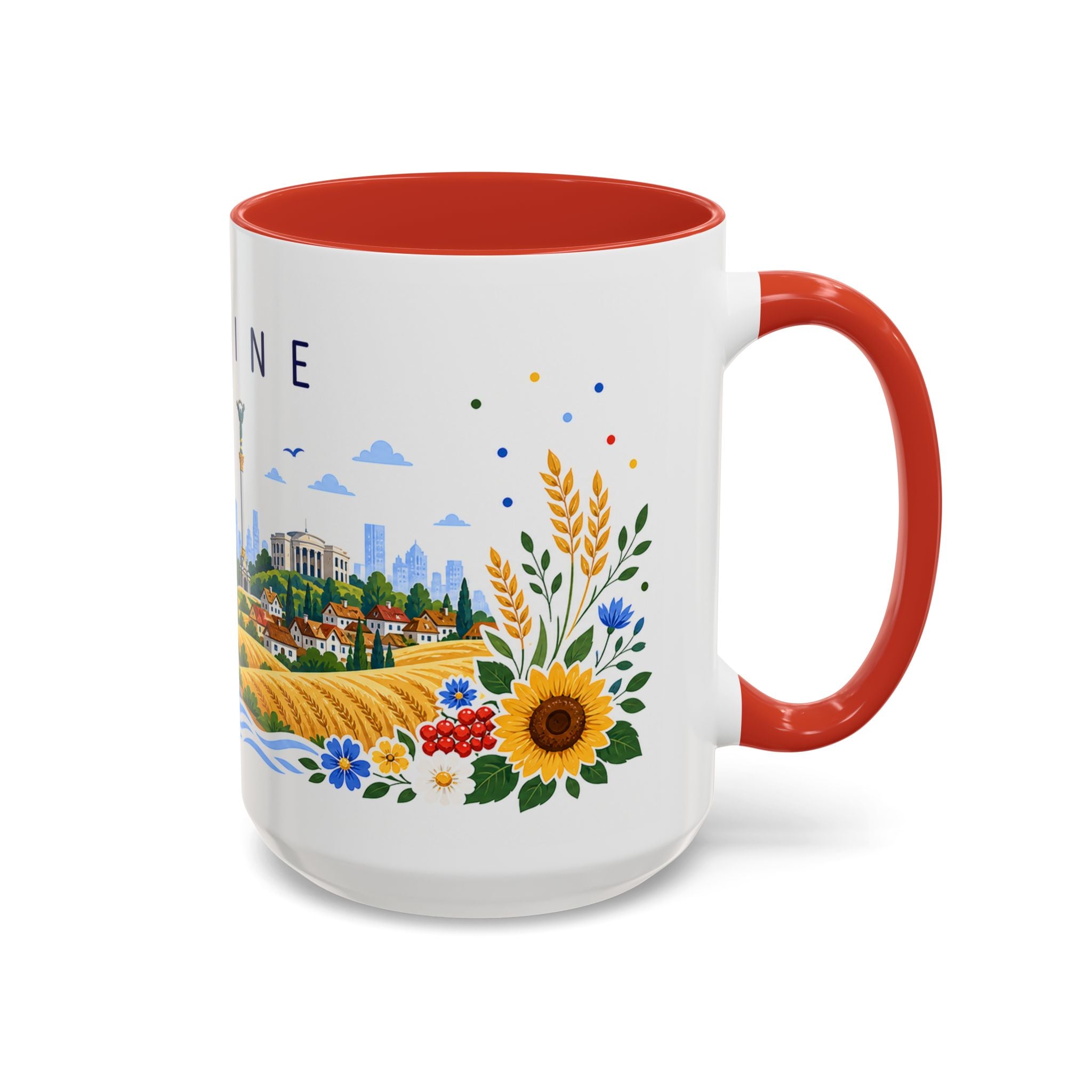 Ukraine Coffee Mug | Travel Souvenir Accent Mug | Place Gift Ceramic Cup 11oz 15oz