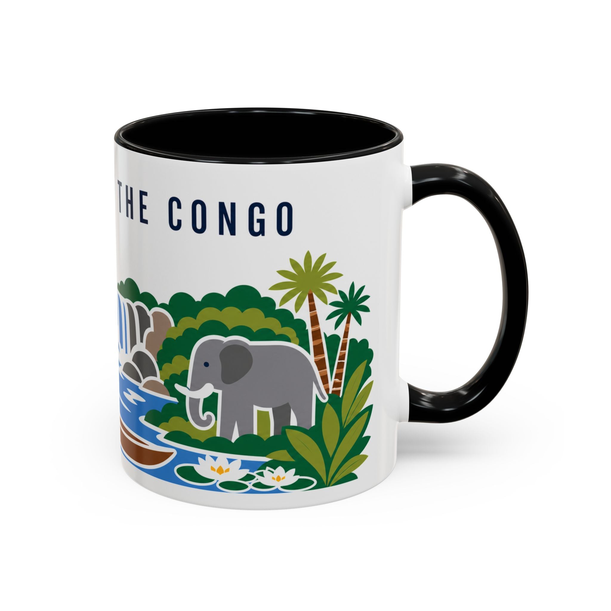 Republic of the Congo Coffee Mug | Travel Souvenir Accent Mug | Country Gift Ceramic Cup 11oz 15oz
