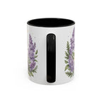 New Hampshire State Map Mug | Botanical Accents, Mountain Landscape Coffee Cup