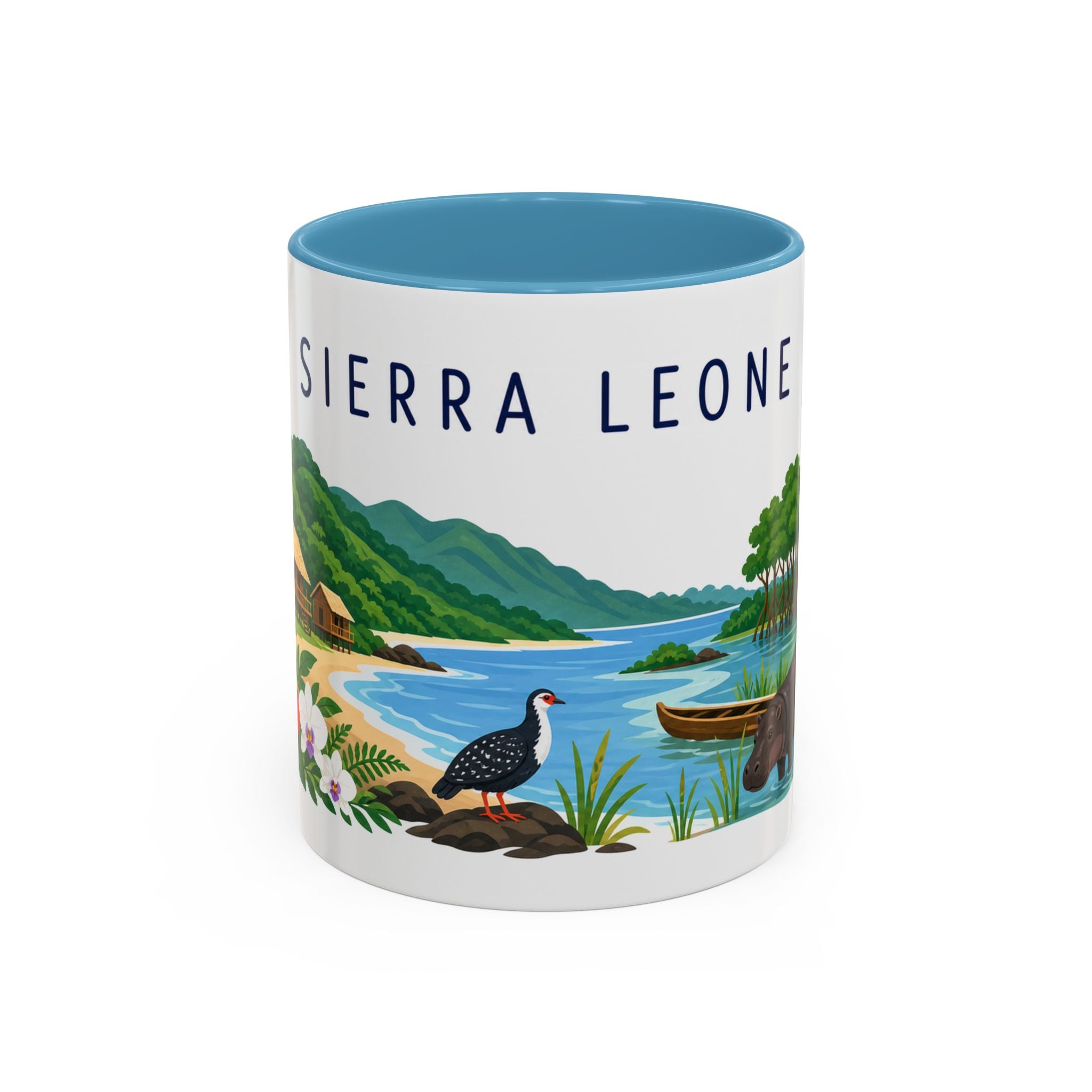 Sierra Leone Coffee Mug | Travel Souvenir Accent Mug | Country Gift Ceramic Cup 11oz 15oz
