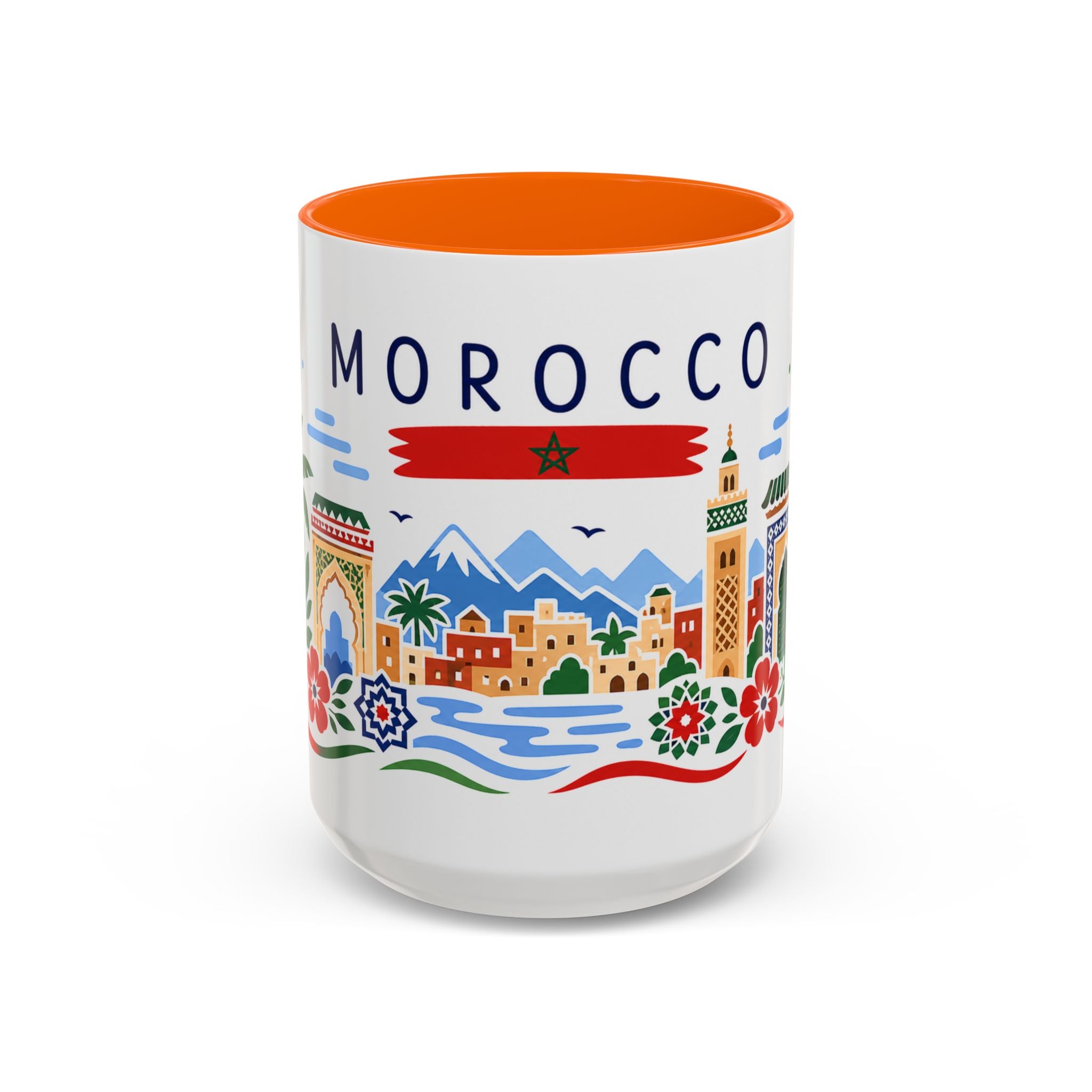 Morocco Coffee Mug | Travel Souvenir Accent Mug | Country Gift Ceramic Cup 11oz 15oz