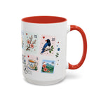 Taipei Coffee Mug | Postage Stamp Collage Mug | Travel Souvenir Accent Cup 11oz 15oz