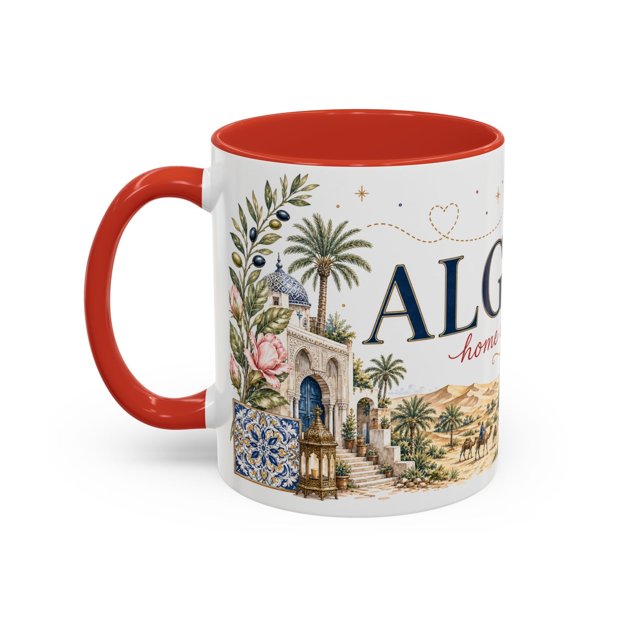 Algeria Home Country Mug | Moving Away Gift | Long Distance Friendship | 11 oz 15 oz Accent Mug