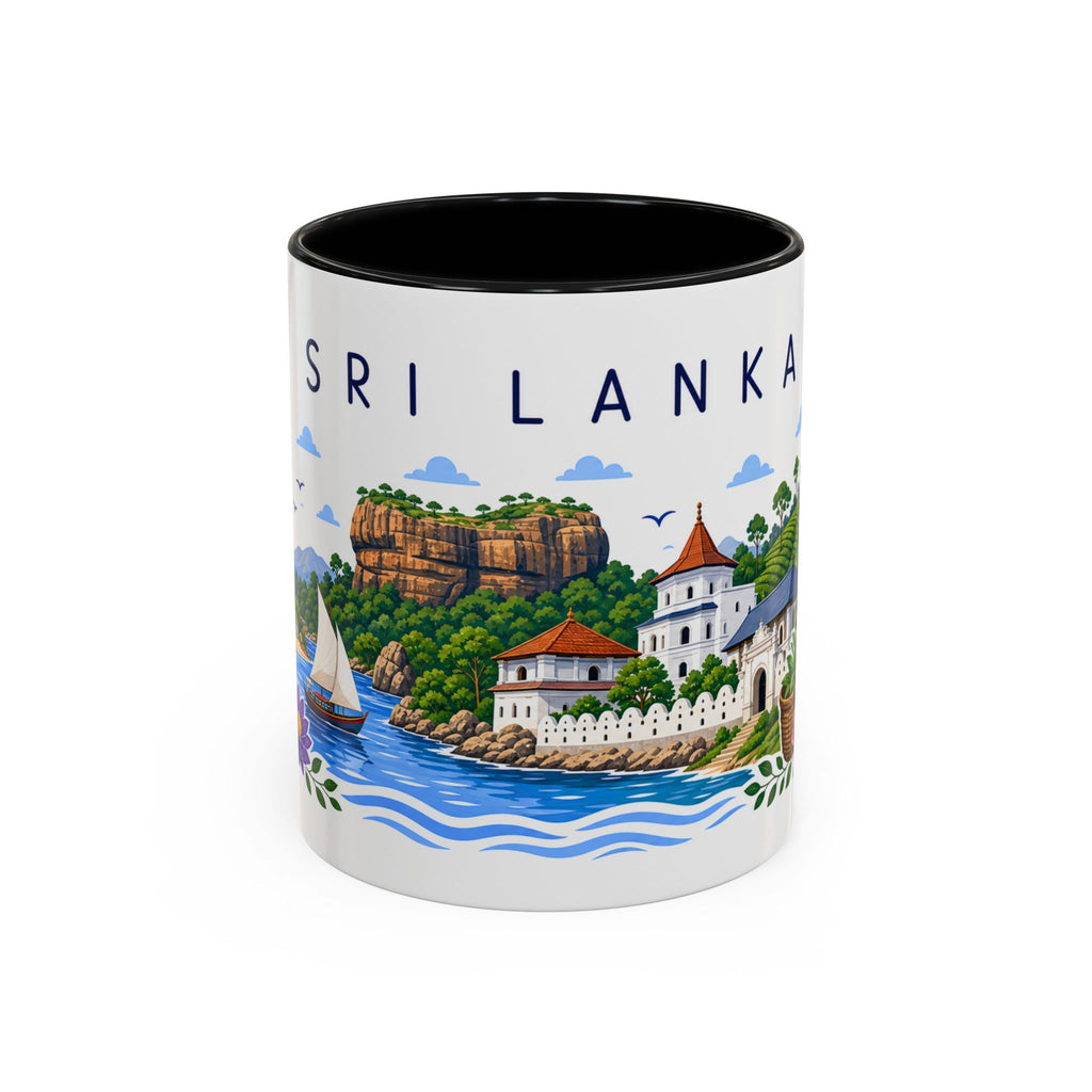 Sri Lanka Coffee Mug | Travel Souvenir Accent Mug | Place Gift Ceramic Cup 11oz 15oz