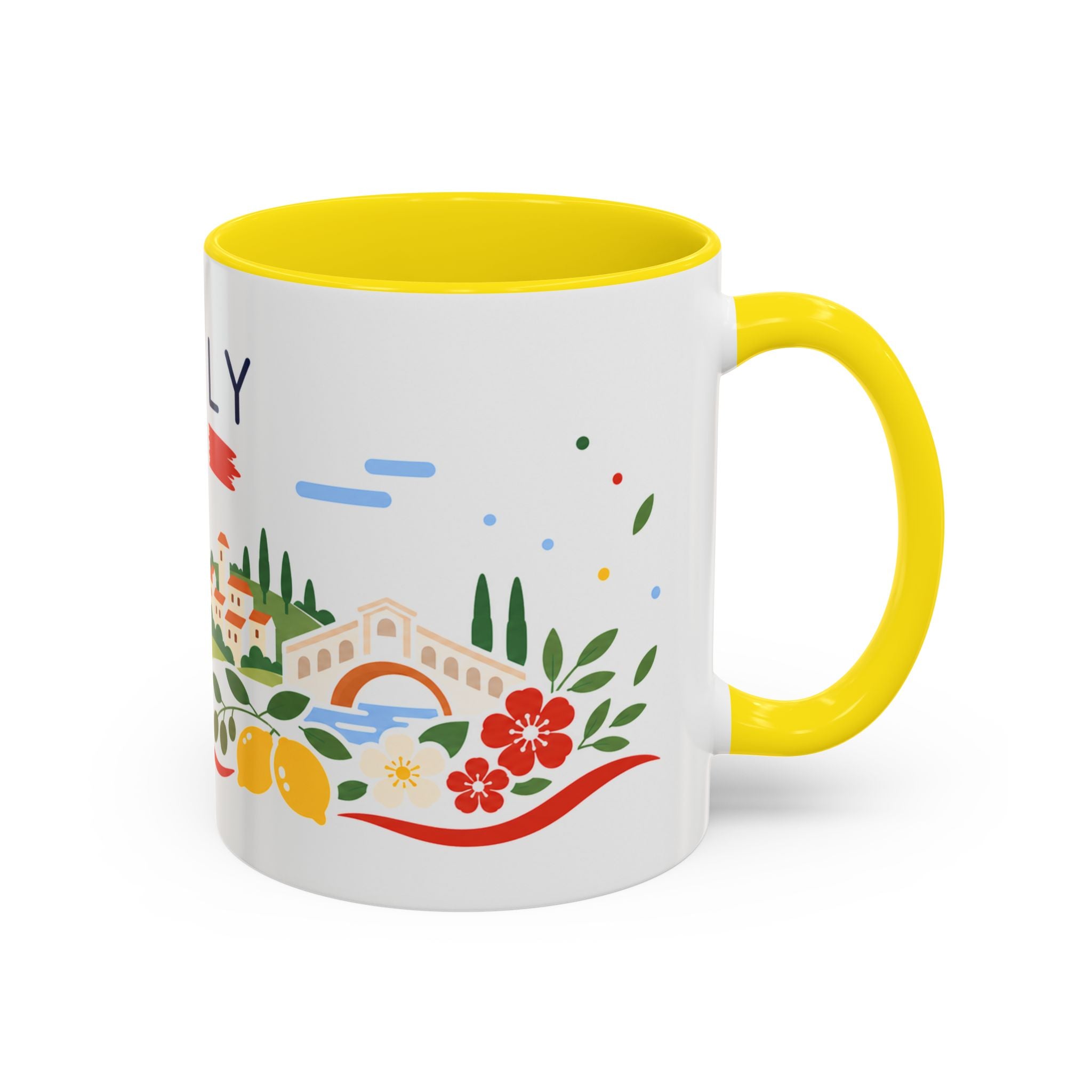 Italy Coffee Mug | Travel Souvenir Accent Mug | Country Gift Ceramic Cup 11oz 15oz