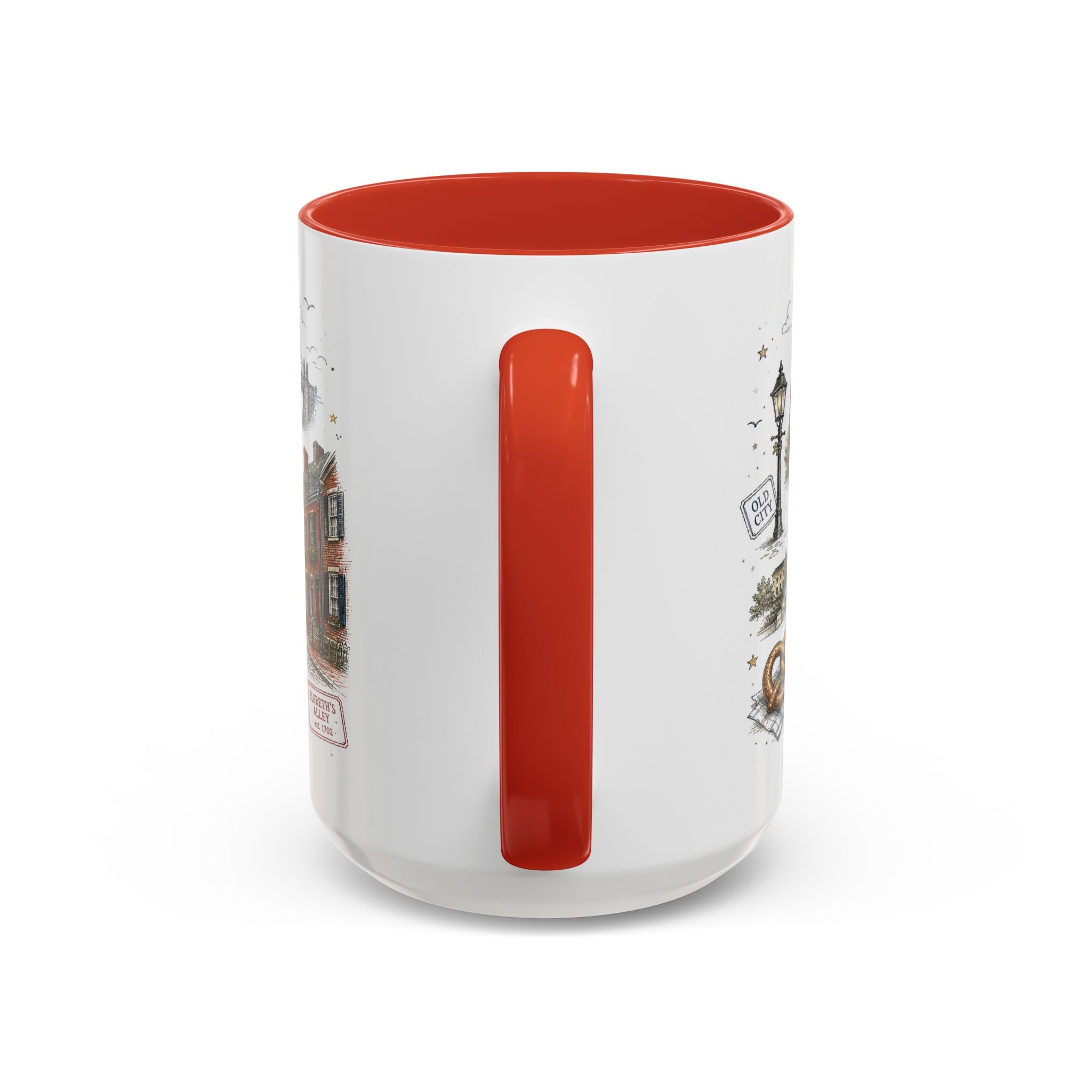 Philadelphia Coffee Mug | Pennsylvania Souvenir City Gift | Accent Color Ceramic 11oz 15oz