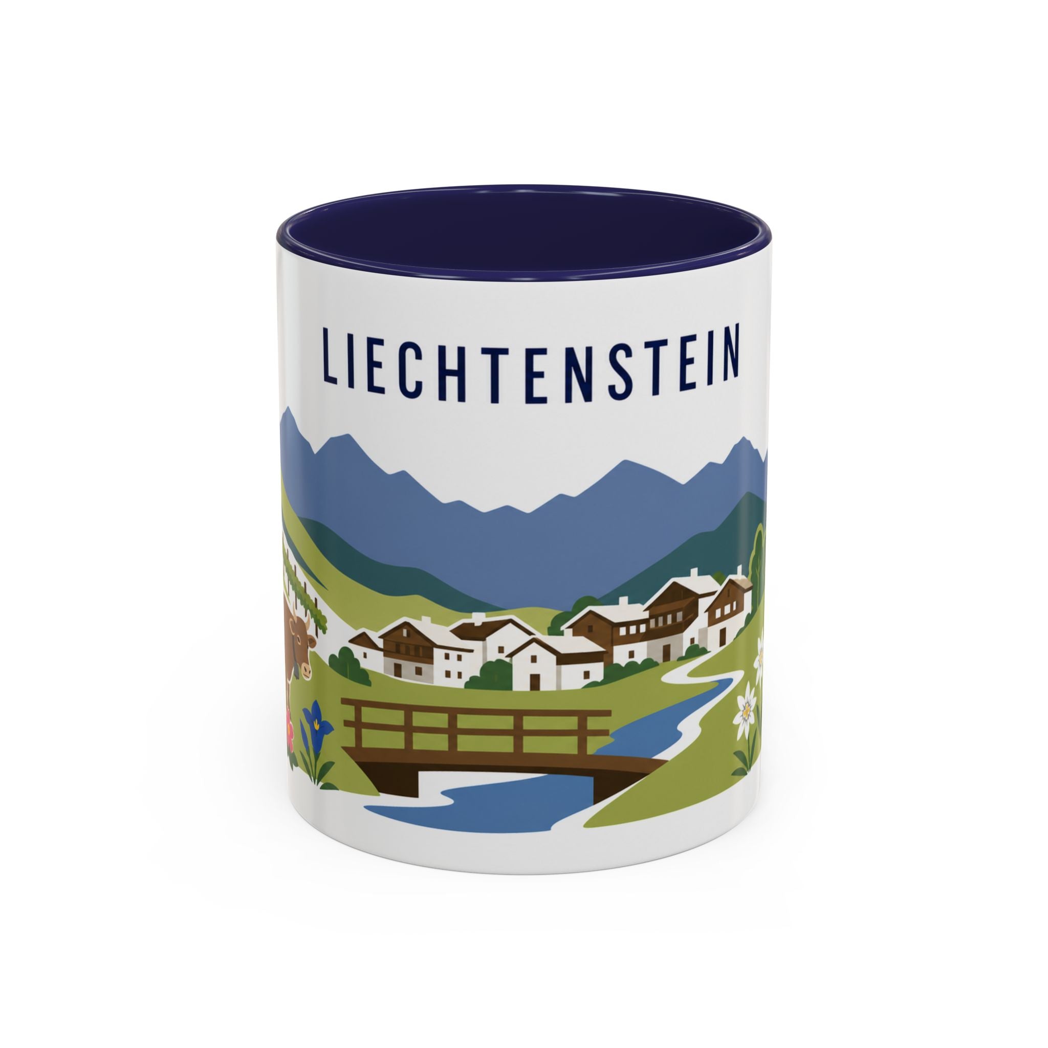 Liechtenstein Coffee Mug | Travel Souvenir Accent Mug | Country Gift Ceramic Cup 11oz 15oz