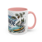 Lake Tahoe Mug, California Nevada Travel Souvenir, Bucket List Gift, Accent Ceramic Coffee Mug 11oz 15oz