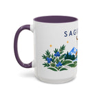 Sagittarius Zodiac Coffee Mug | Bow and Arrow Design | Astrology Birthday Gift | 11 oz 15 oz Ceramic Accent Mug