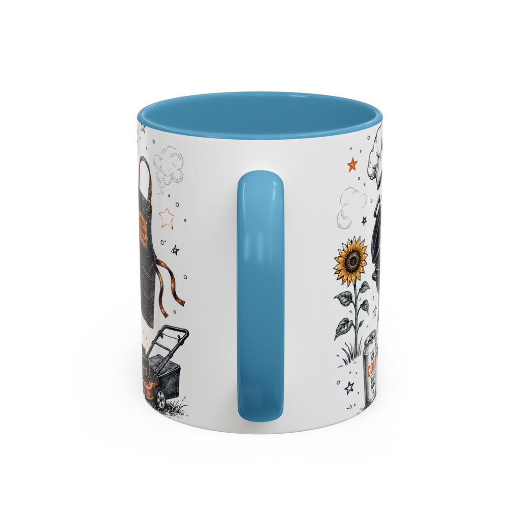 Grill Master Coffee Mug | Father's Day Gift for Dad | Accent Color Ceramic 11oz 15oz