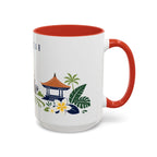 Denpasar Coffee Mug | Indonesia Travel Souvenir | Porcelain Decal City Gift | 11oz 15oz Accent Mug