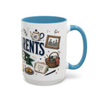 Best Grandparents Ever Coffee Mug | Gift From Grandkids | Accent Color Ceramic 11oz 15oz