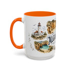 Algarve Coast Mug, Portugal Travel Souvenir, Bucket List Gift, Accent Ceramic Coffee Mug 11oz 15oz