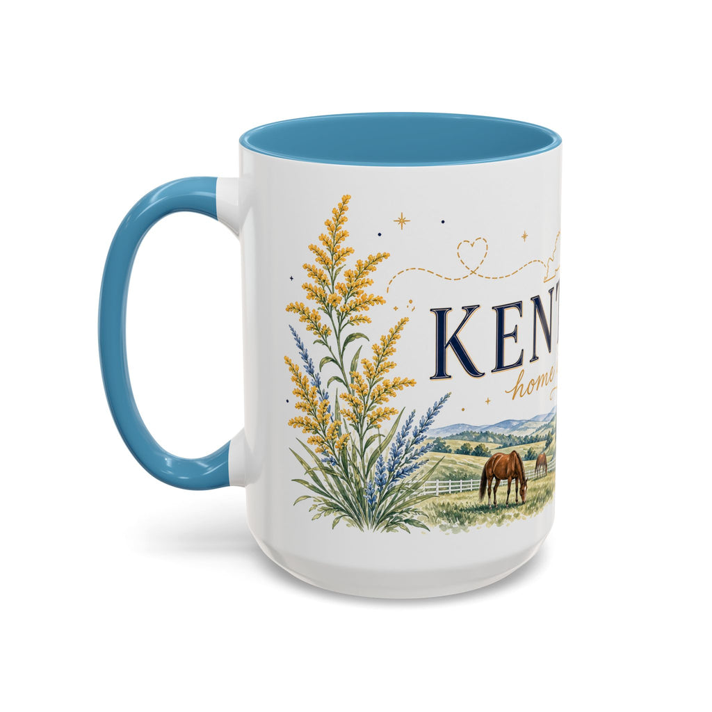 Kentucky Home State Mug | Moving Away Gift | Long Distance Friendship Coffee Cup | 11oz 15oz Accent Mug