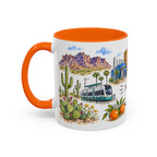 Mesa Illustrated Travel Mug | City Souvenir Accent Coffee Mug | 11oz 15oz Ceramic Cup