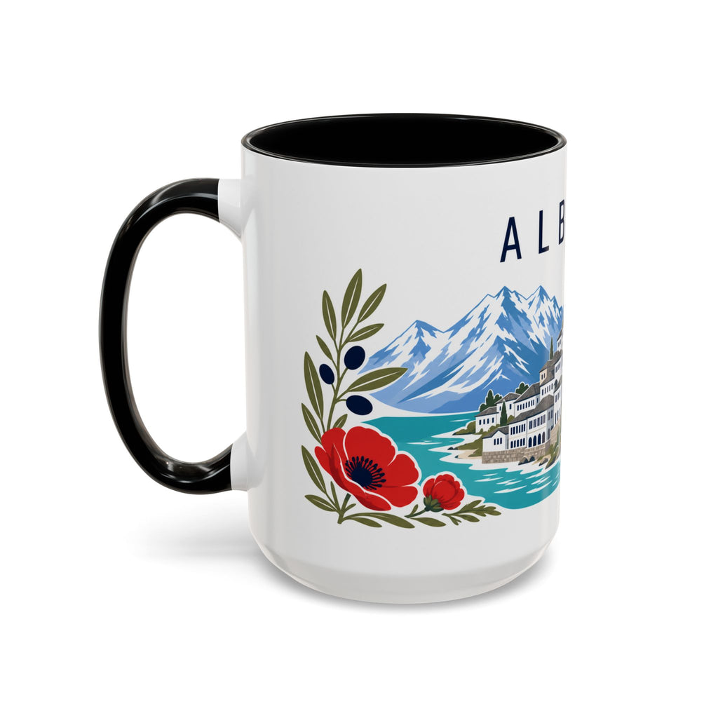 Albania Coffee Mug | Travel Souvenir Accent Mug | Country Gift Ceramic Cup 11oz 15oz