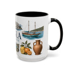 Mugla Coffee Mug | Turkey Travel Souvenir | Vintage Illustrated City Gift | 11 oz 15 oz Accent Mug