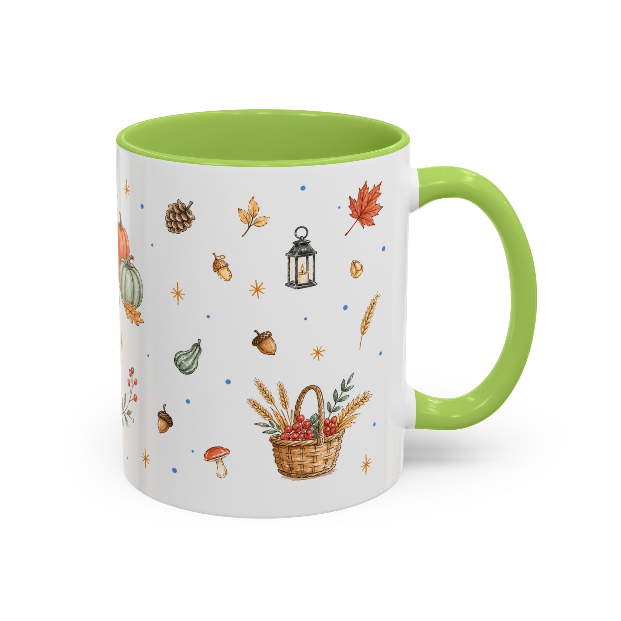 Thanksgiving Turkey Mug | Friendly Woodland Watercolor Gift | Autumn Accent Cup 11oz 15oz