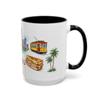 Tampa Illustrated Travel Mug | City Souvenir Accent Coffee Mug | 11oz 15oz Ceramic Cup