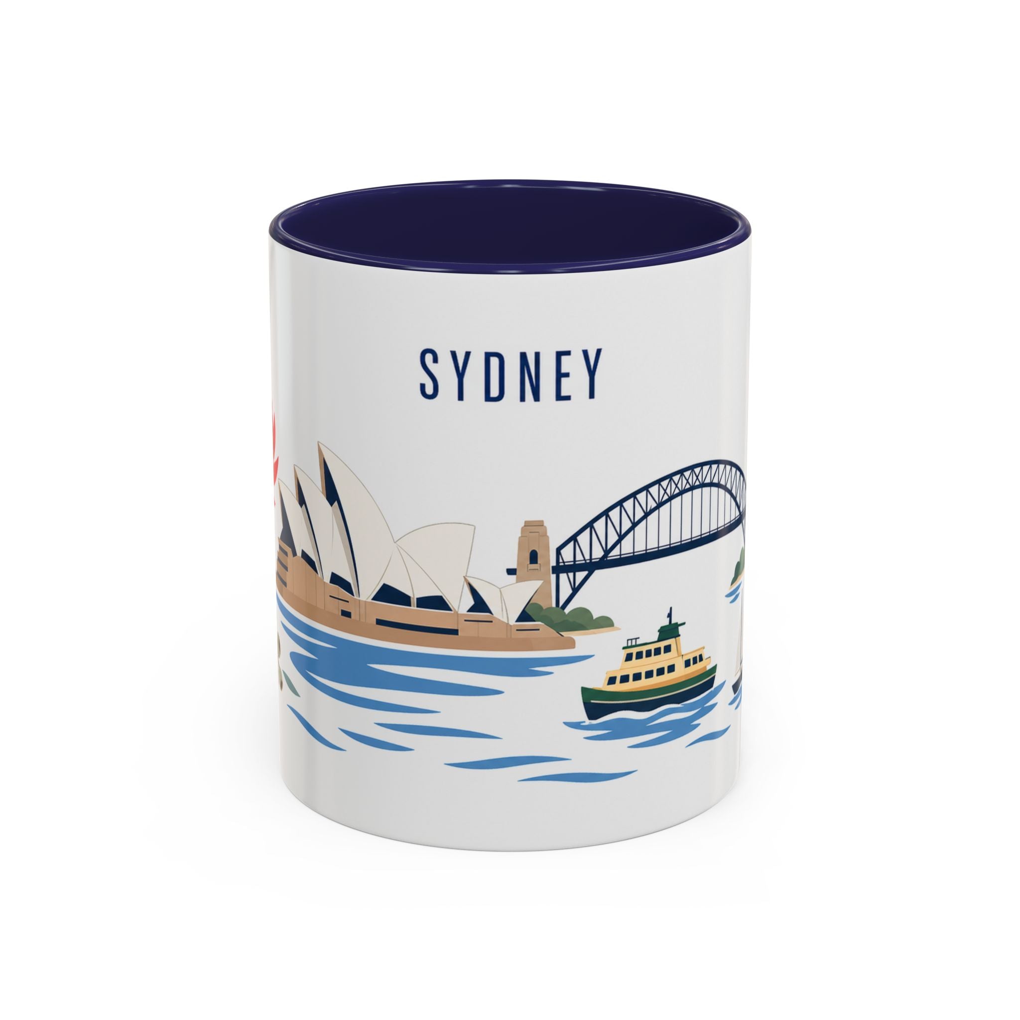 Sydney Coffee Mug | Australia Travel Souvenir | Porcelain Decal City Gift | 11oz 15oz Accent Mug