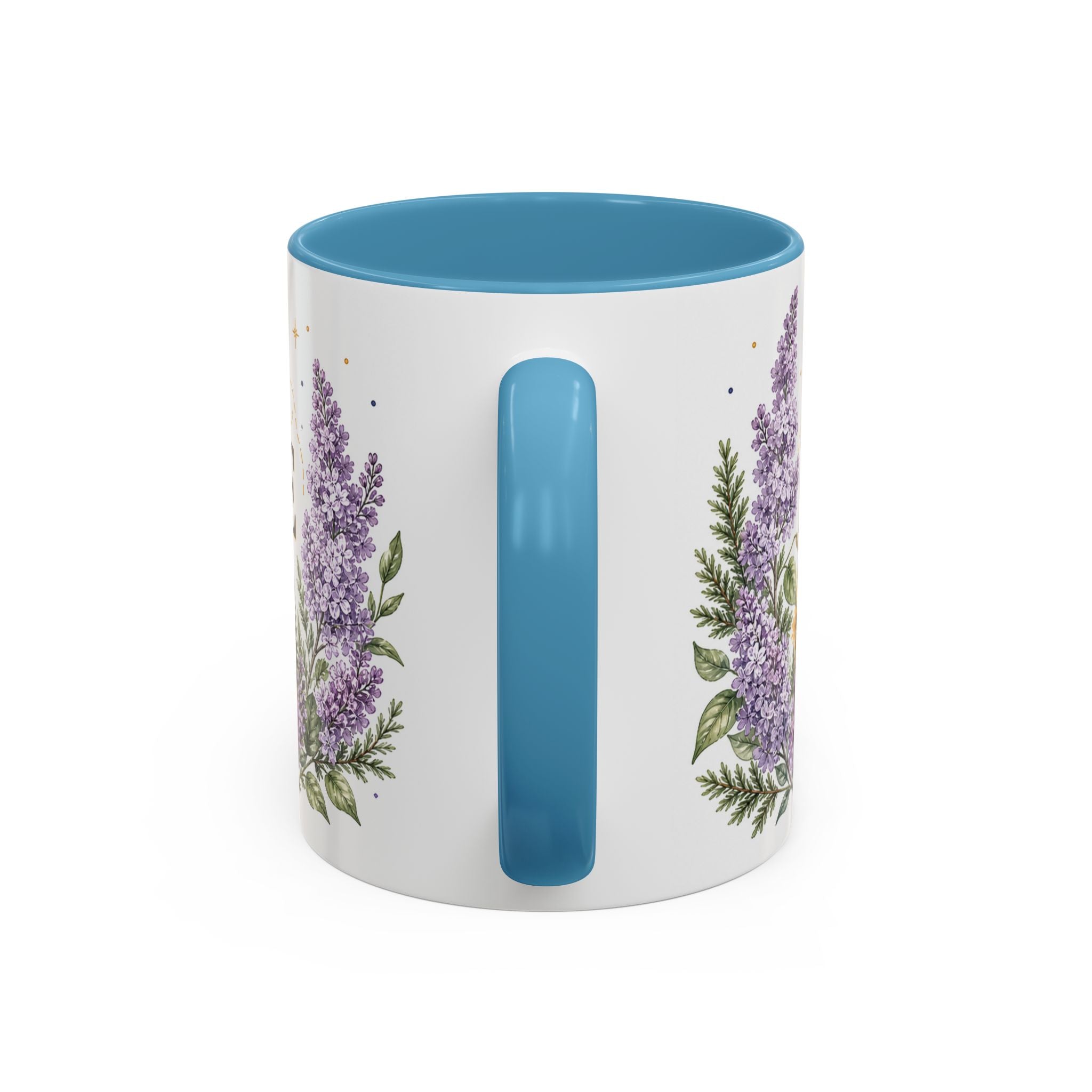 New Hampshire State Map Mug | Botanical Accents, Mountain Landscape Coffee Cup