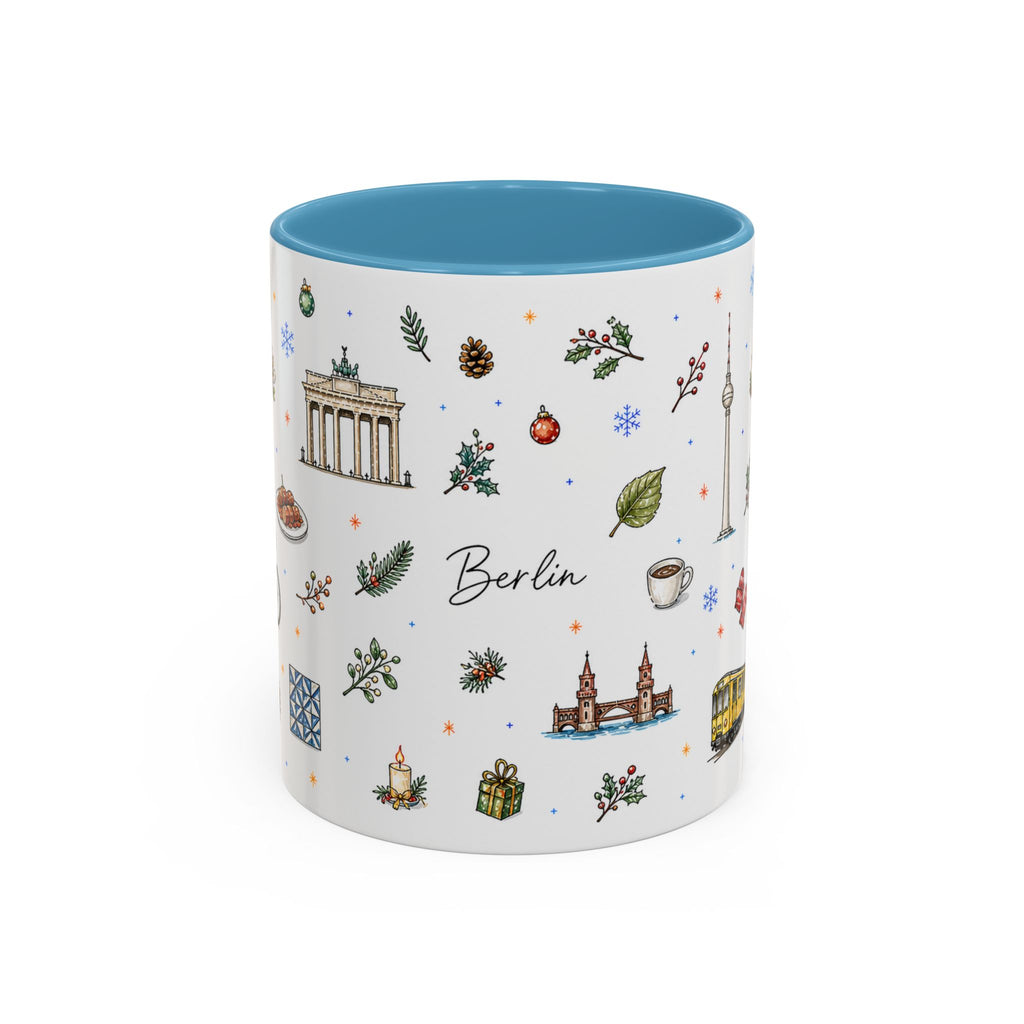 Berlin Christmas Mug | Watercolor City Souvenir, Travel Gift (11oz/15oz)