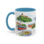 Graz Illustrated Travel Mug | City Souvenir Accent Coffee Mug | 11oz 15oz Ceramic Cup