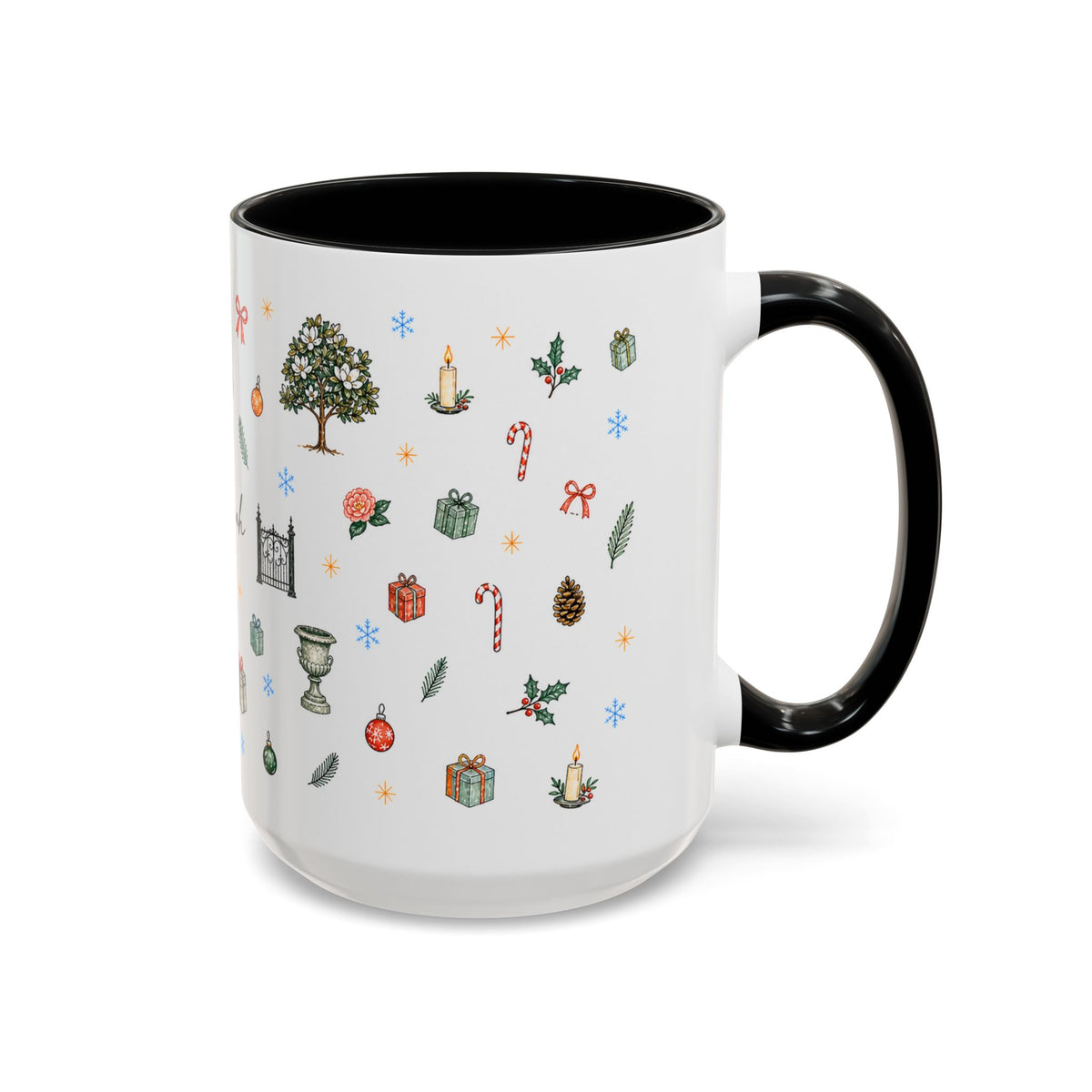 Savannah Christmas Mug | Watercolor City Souvenir, Travel Memories Cup