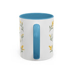 Nebraska Goldenrod Mug, State Flower Floral Coffee Cup, 11oz Botanical Gift