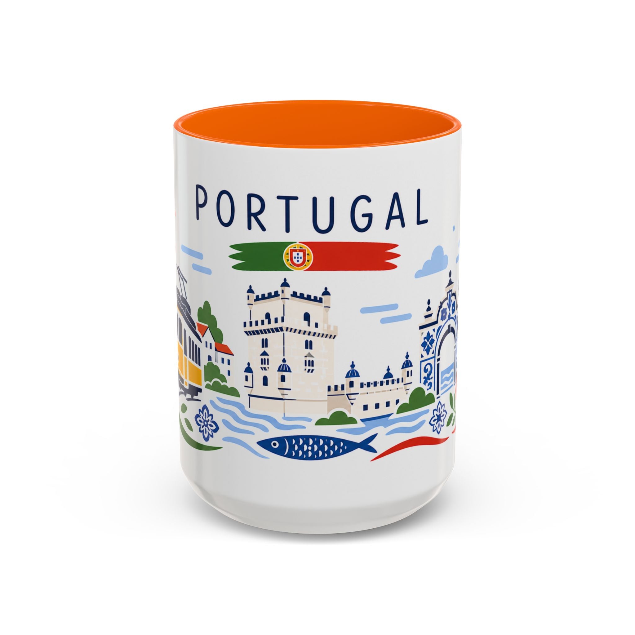 Portugal Coffee Mug | Travel Souvenir Accent Mug | Country Gift Ceramic Cup 11oz 15oz