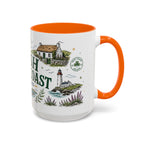 Irish West Coast Coffee Mug | Travel Destination Souvenir Gift | Accent Color Ceramic 11oz 15oz