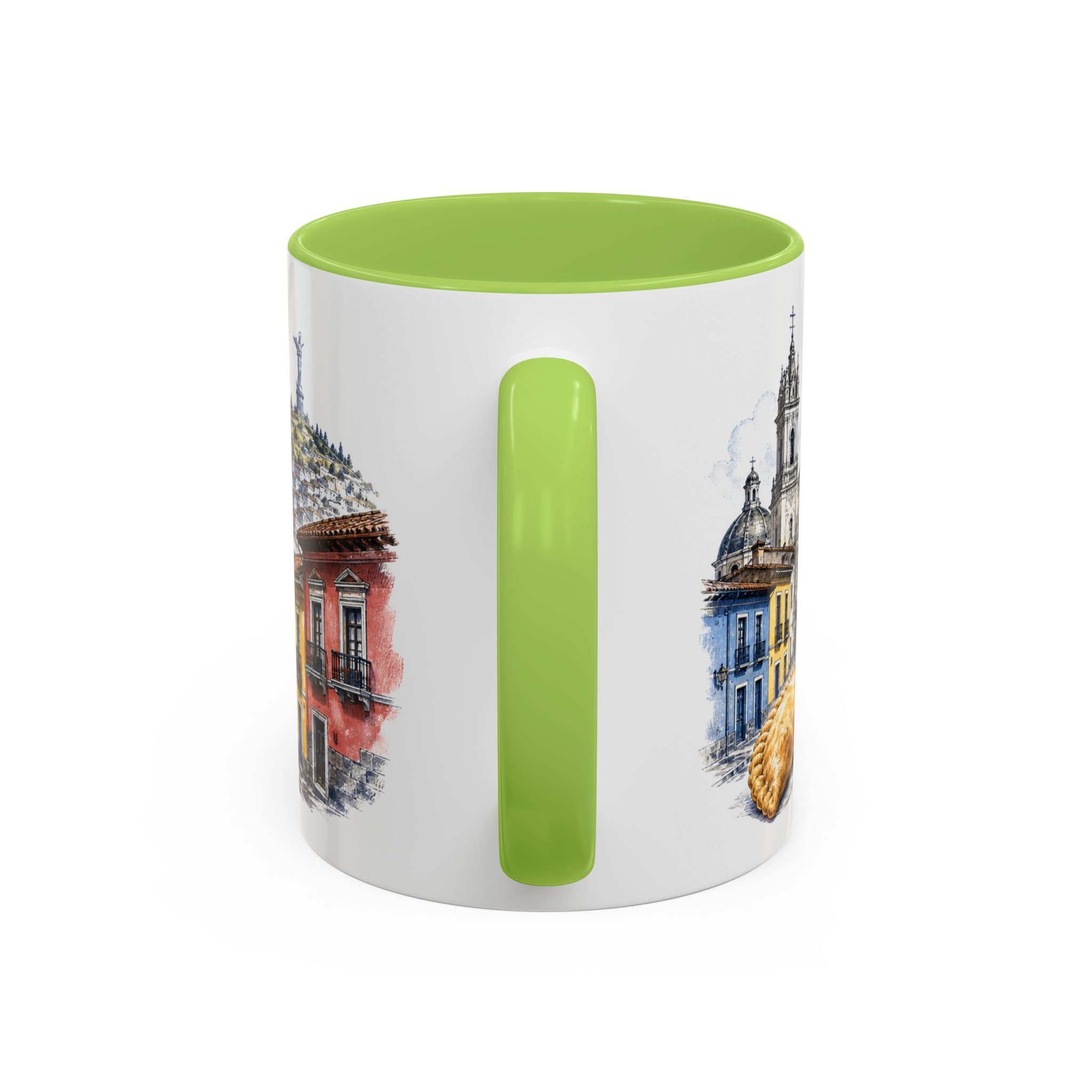 Quito Coffee Mug | Ecuador Travel Souvenir | Vintage Illustrated City Gift | 11 oz 15 oz Accent Mug
