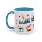 Toronto Coffee Mug | Postage Stamp Collage Mug | Travel Souvenir Accent Cup 11oz 15oz