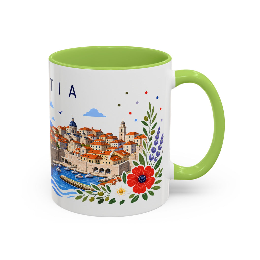 Croatia Coffee Mug | Travel Souvenir Accent Mug | Place Gift Ceramic Cup 11oz 15oz