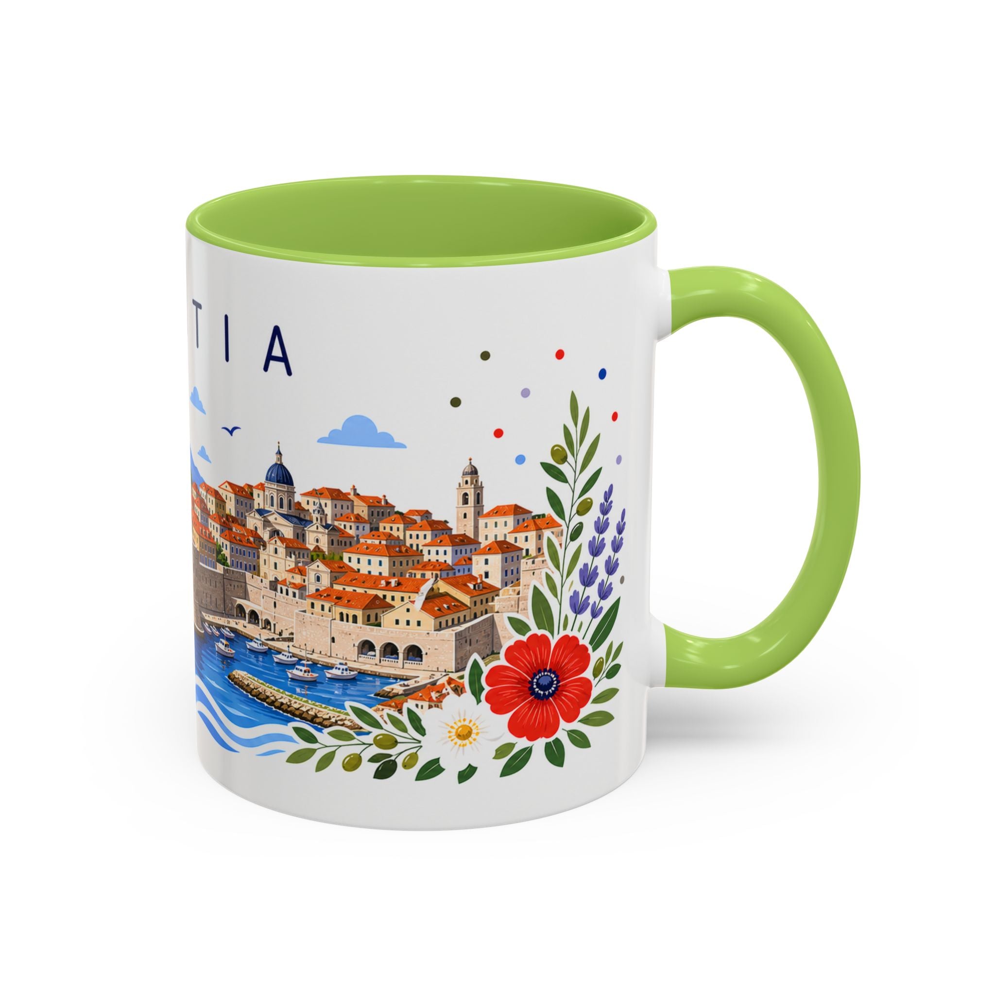 Croatia Coffee Mug | Travel Souvenir Accent Mug | Place Gift Ceramic Cup 11oz 15oz