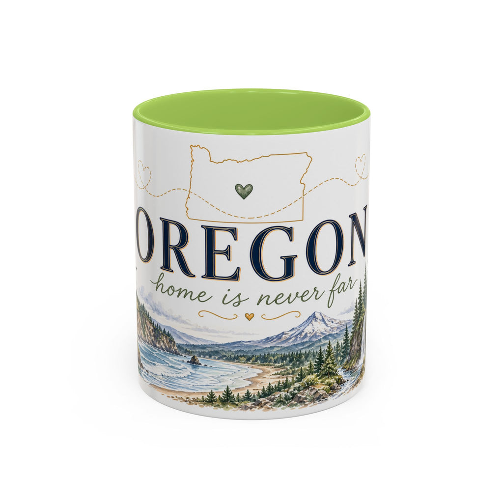 Oregon State Mug | Moving Away, Long Distance Friendship Gift | 11oz 15oz Accent Mug