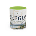 Oregon State Mug | Moving Away, Long Distance Friendship Gift | 11oz 15oz Accent Mug
