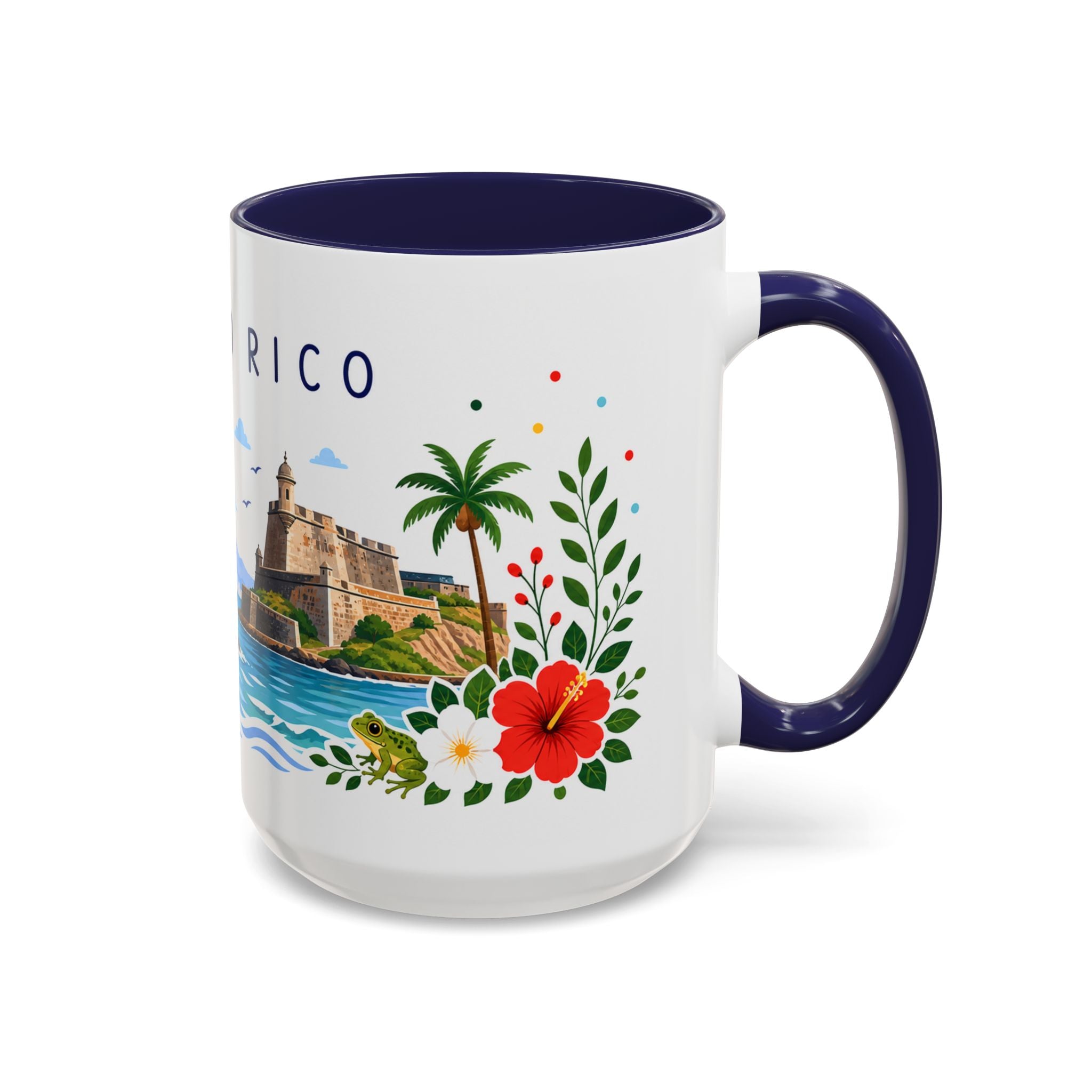 Puerto Rico Coffee Mug | Travel Souvenir Accent Mug | Place Gift Ceramic Cup 11oz 15oz