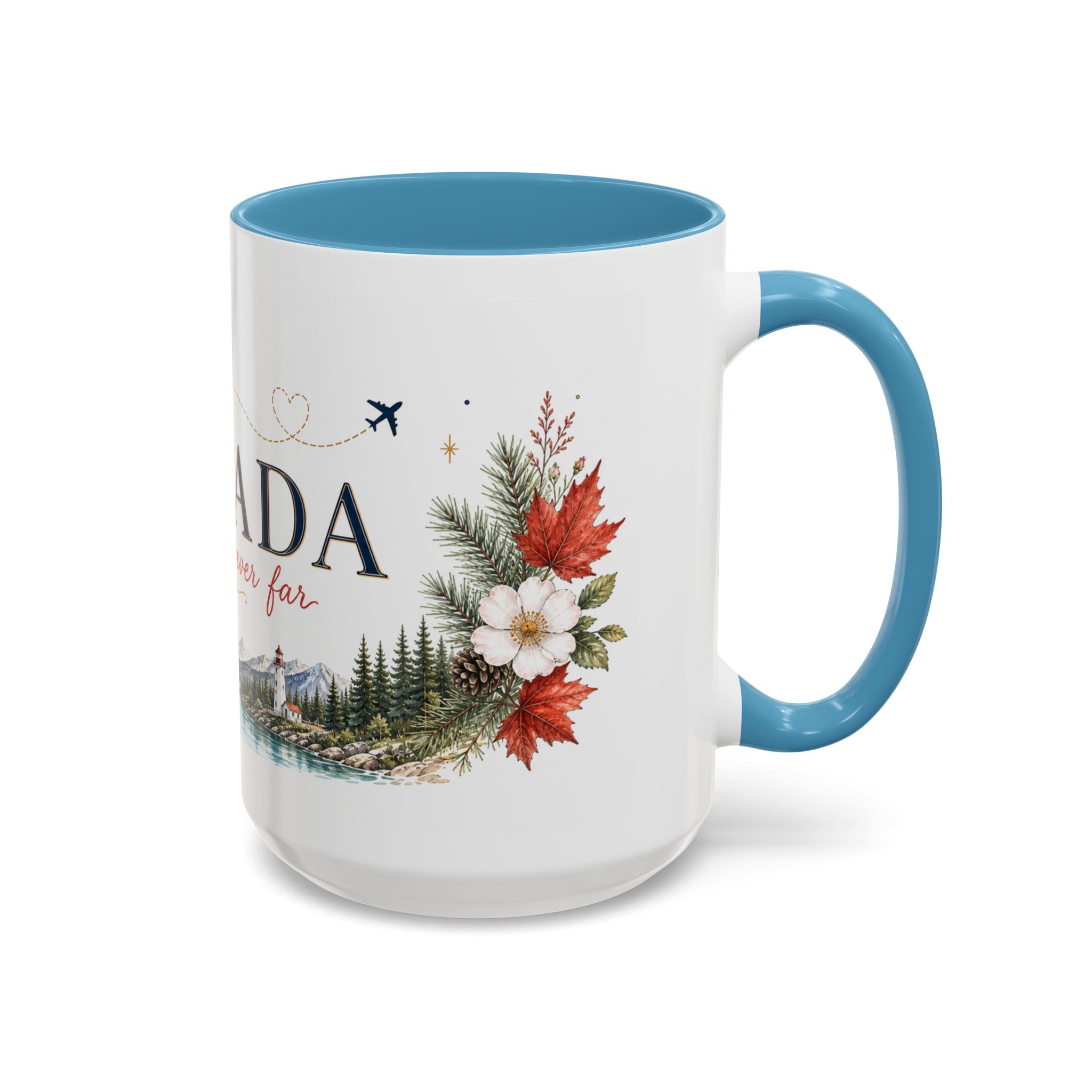 Canada Home Country Mug | Moving Away Gift | Long Distance Friendship | 11 oz 15 oz Accent Mug