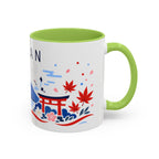 Japan Coffee Mug | Travel Souvenir Accent Mug | Country Gift Ceramic Cup 11oz 15oz